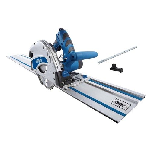 Scheppach PL55 240V Plunge-cut Circular Track Saw with Guide Rails, 1200W, 160mm