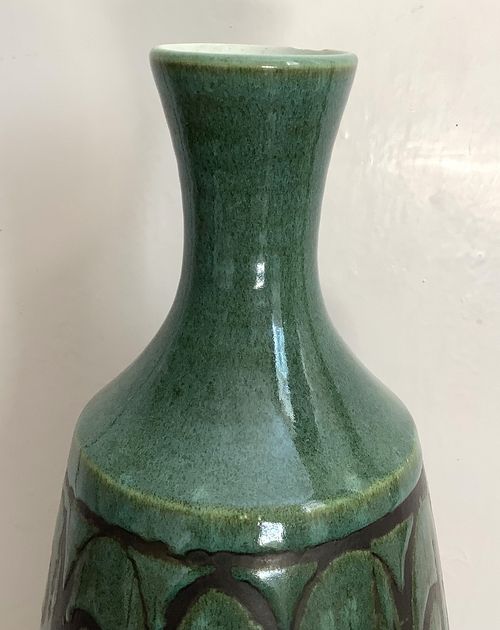 Vintage retro Iden pottery large lamp base — image 4