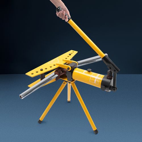 6 Dies 10T Hydraulic Pipe Bender Tube Bending Machine 13-34mm Pipe Diameter Tool — image 1