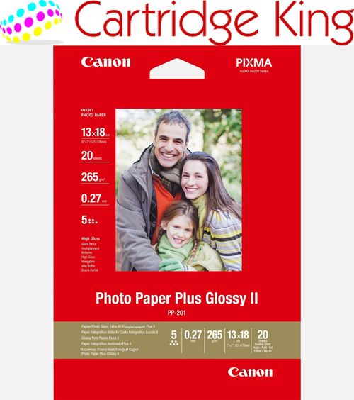 Canon PP-201 Glossy II Photo Paper Plus 5x7 - 2311B018 — image 1