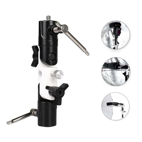 Umbrella Flash Adapter Swivel Light Stand Mount Bracket Studio Metal Holder UK — image 4