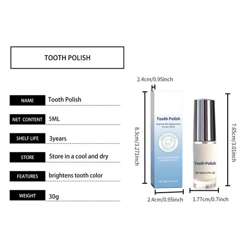 Tooth Polish Gentle Stain Remove Toothpaste 5ml White Tooth Polish — image 10