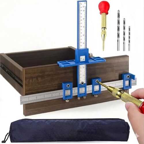 Cabinet Hardware Jig Adjustable Drill Guide for Knobs Handles Drawer Pulls ⭐ — image 14