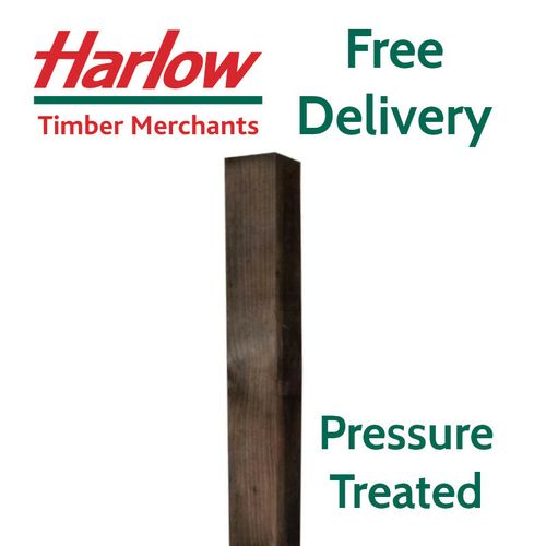Fence Posts Timber Post 3x3 75mm 4x4 100mm Wooden Treated Fencing Tanalised Gate — image 2