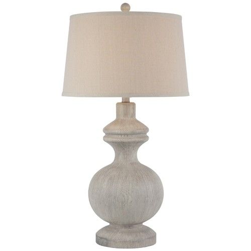 White Amorie Table Lamp With Linen Shade 71X41X41cm from our Table Lamps Range M