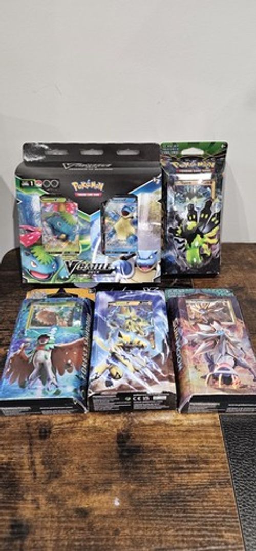 Bundle Of 6 Sealed older Pokemon TCG Theme Decks 3 With Cracked Ice Promos 