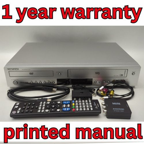 Samsung DVD-V5500 DVD / VCR Dual Deck VHS  6 Head Hi Fi Stereo Warranty