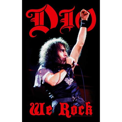 Dio 'We Rock' Printed Flag - NEW textile poster — image 1