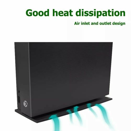 Black Vented Vertical Stand Dock Holder for XBOX ONE S SLIM Console — image 7