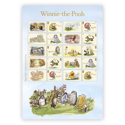 Winnie the Pooh Stamps Collectors Sheet from Royal Mail