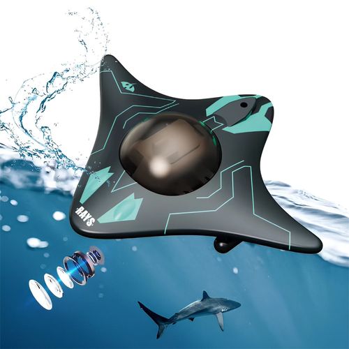 RC Boat Submarine with Camera, Underwater WiFi FPV Remote Control Toy Drone Ship — image 2