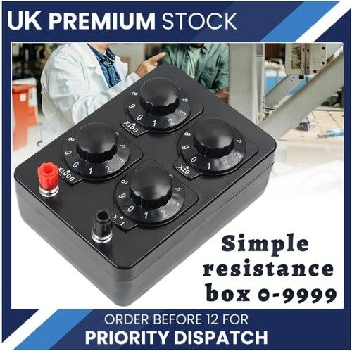 0-9999.9 Ohm Variable Resistance Box Decade Resistor Physical School Teaching