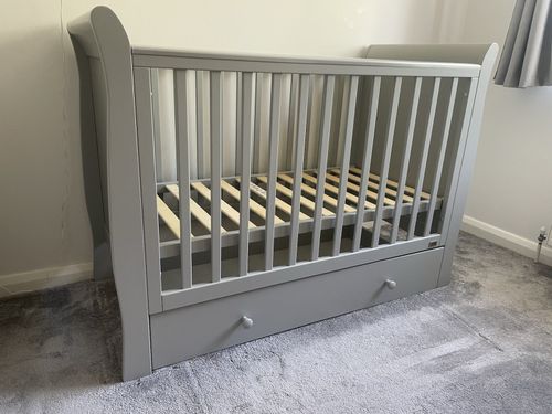 Mama & Papas Cot - Mia Collection In Grey - Excellent Condition — image 6
