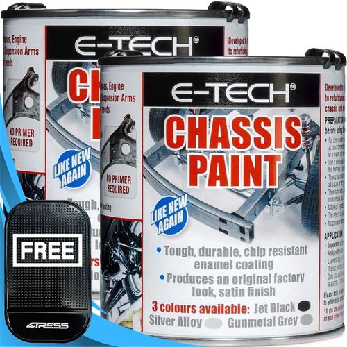 2x E-TECH Jet Black Chassis Paint Quick Repair Chip Resistant 500ML ECHP01 +M — image 17