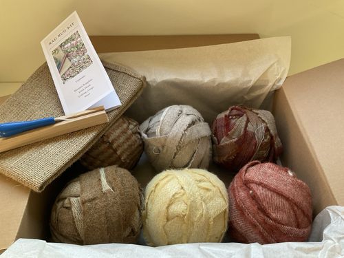 Make A Rag Rug Kit In Pure Wool Blanket Yarn, Craft Kit, Upcycle, Gift, British — image 7