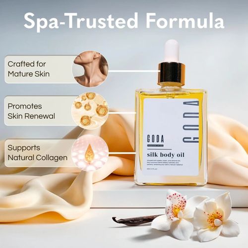 2x GODA Silk Body Oil,Silk Body Oil,Goda Perfume Oil,Bath,Shower Oil Smooth Skin — image 4