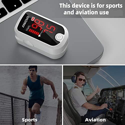 FINGERTIP PULSE OXIMETER BLOOD OXYGEN SATURATION SpO2 LEVELS HEART RATE MONITOR — image 8