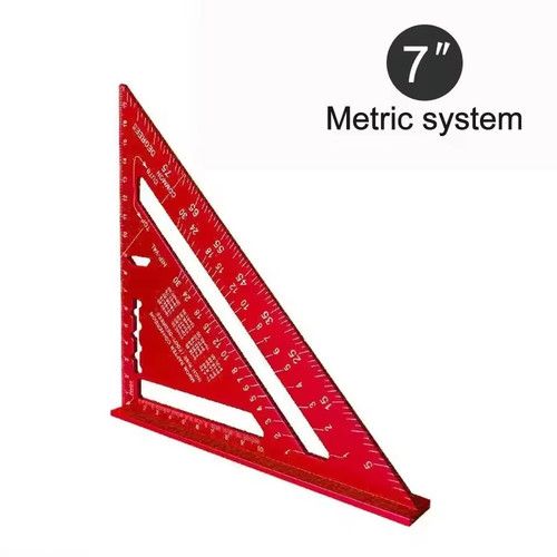 30CM 12" ROOFING SPEED SQUARE ALUMINIUM RAFTER ANGLE MEASURE TRIANGLE GUIDE TOOL