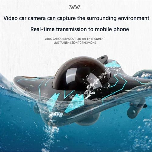 RC Boat Submarine with Camera, Underwater WiFi FPV Remote Control Toy Drone Ship — image 15