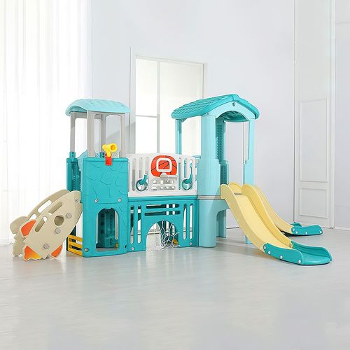 7 in 1 Kids Slide Set Baby Toddler Climber Playground Toy Indoor Outdoor Playset — image 4