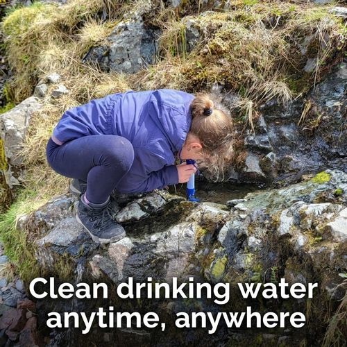 Portable Personal Water Filter Straw Kit Purifier for Outdoor Survival Camping — image 2