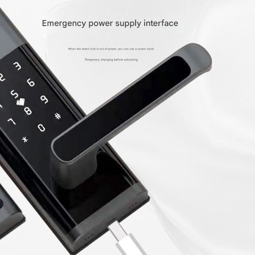Smart Lock Fingerprint Keyless Door Lock with Camera & Handle  WiFi APP Control — image 2