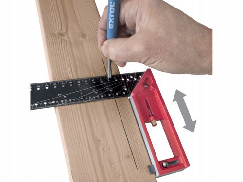 Aluminum Carpenter Square 300mm, Try Square with Scale, Precision Pro — image 4