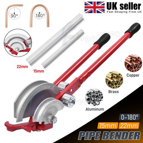 Pipe Bender 22mm & 15mm - Lever Copper Pipe Bender Heavy Duty Plumbers Tool Kit — image 5