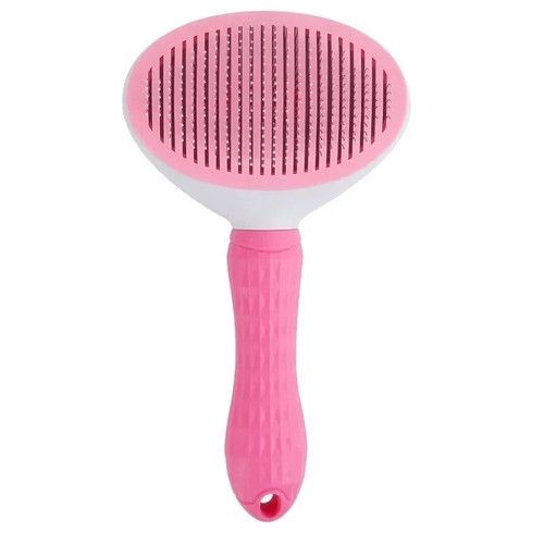 Pet Dog Cat Brush Massage Grooming Slicker Self Cleaning Slicker Brush Hair Comb