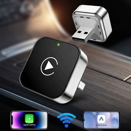 Wireless Android Auto Adapter Carplay Adapter USB Car Dongle Connect Box — image 1