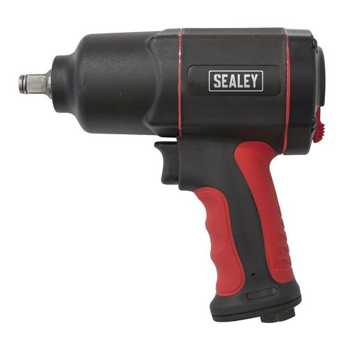 Sealey Air Impact Wrench 1/2"Sq Drive Twin Hammer Generation Composite — image 5