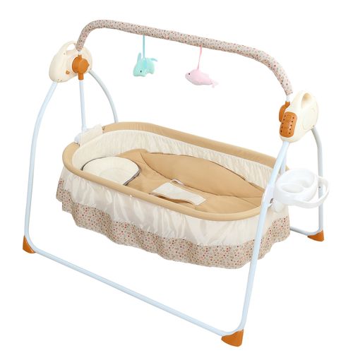 25KG Electric Bluetooth Auto-Swing Cot Baby Cradle Crib Infant Bed Rocking Chair — image 9