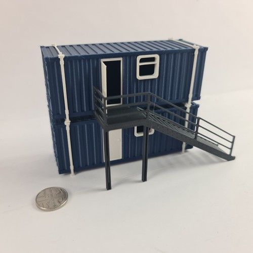 Model Railway Container Cabin - Stackable Jackleg Container Cabins OO Gauge 1:76