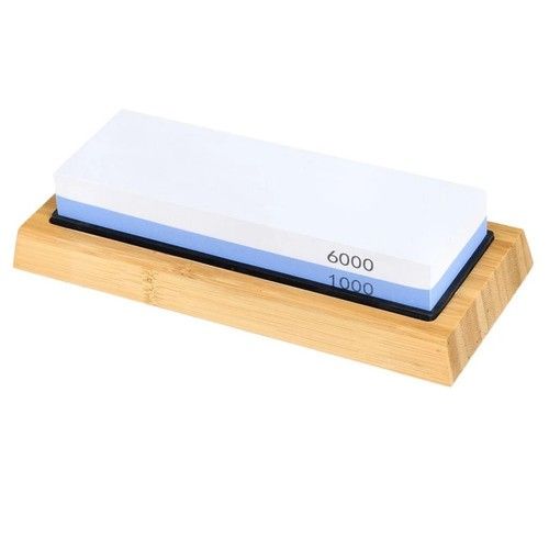 Knife Sharpening Dual Whetstone  Stone 1000/6000 Grit Water Wet Stone Sharpener
