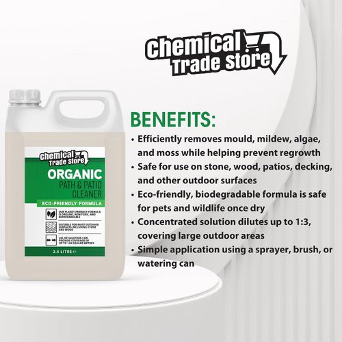 Organic Path, Patio & Decking Cleaner Concentrate 2.5L – Pet Friendly, Bleach — image 6