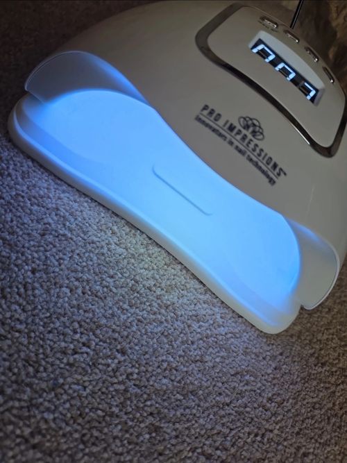 Pro Impressions LED Gel Nail Dryer Lamp Hand Sensor Timer LCD White + Adapter — image 6