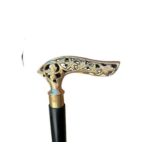 Derby Curved Crook Fritz Handle Designer Style Wooden Cane Antique Walking Stick