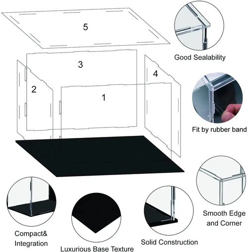 All size  Acrylic Display Case Clear Perspex Box Dustproof  Action Figures Model — image 13