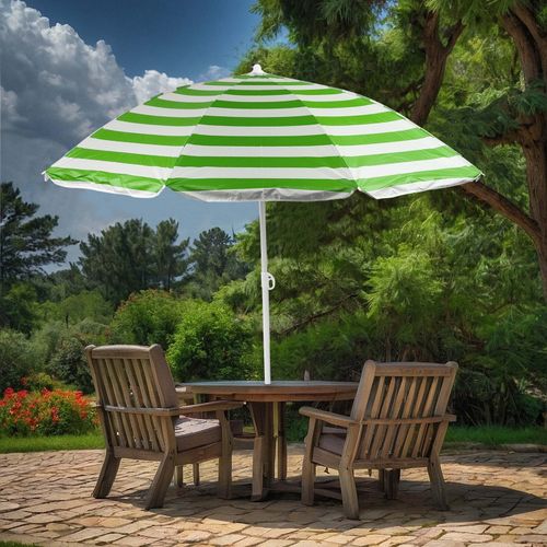Beach Tilting Parasol Umbrella 1.8m Patio Garden Outdoor UV Protection Sun Shade — image 6