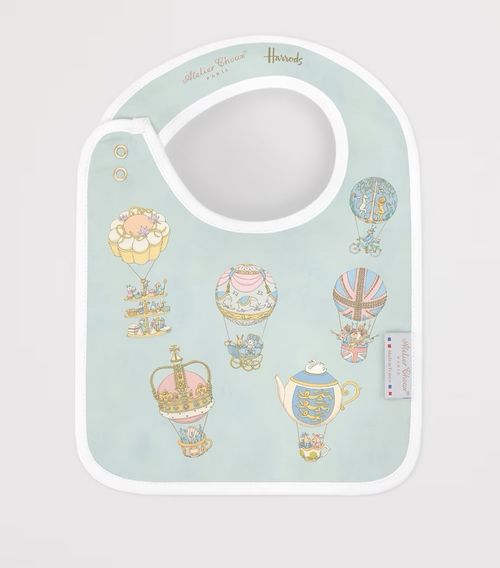 ATELIER CHOUX Harrods Cotton Townhouse Blanket, Bib and Bag Baby Gift Set - NEW  — image 13
