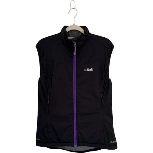 Rab Strata Vest Women's Size UK 10 S Black Polartec Alpha Pertex Microlight