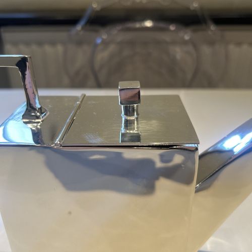 Silver Plated Art Deco Christopher Dresser Style Rectangular unusual Shape Rare — image 2