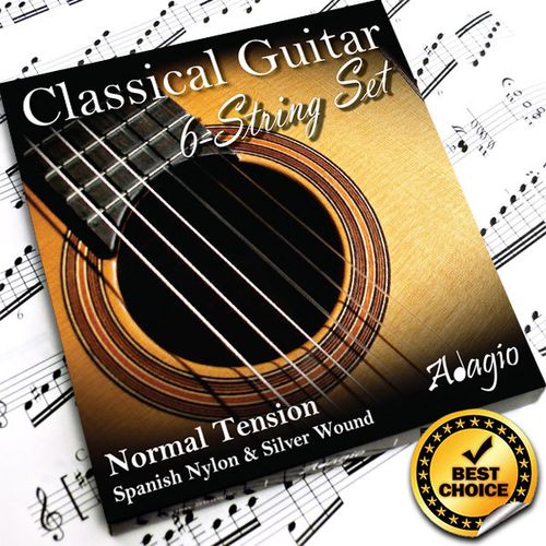 3x SETS Adagio Classical Guitar Strings PACKS Regular Tension Tie End Sets Nylon — image 5
