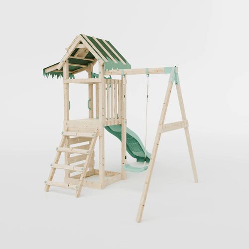 Climbing Frame With Single Swing - Eldertree Forest I Waltons — image 3