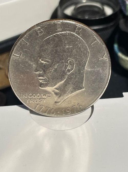 1776-1976 US $1 Dollar Silver Coin filled with mint mark D
