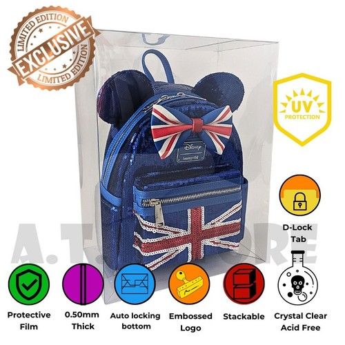 ATV Protectors Cases Display Cases UV 0.50mm For Loungefly Bags (Standard)