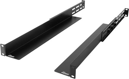 1U Server Rack Rails, 4-Post Rack Shelf for Server/Ups, Rack Mount Shelf
