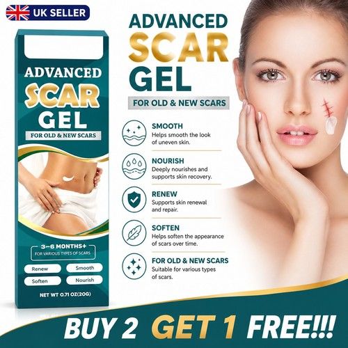 20g Scar Care Silicone Daily use Gel  Cream For Scar Acne, Surgery Stretch Marks