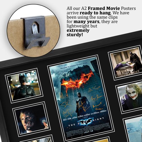 The Dark Knight Signed Large A2 Framed Printed Autograph Memorabilia Gift — image 5