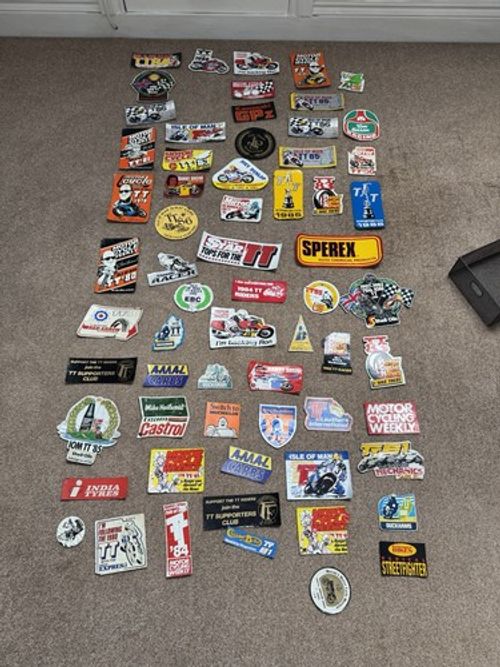 Vintage Motorbike Racing Stickers*TT*hailwood*sheene*dunlop*haslam 70’s/80’s.
